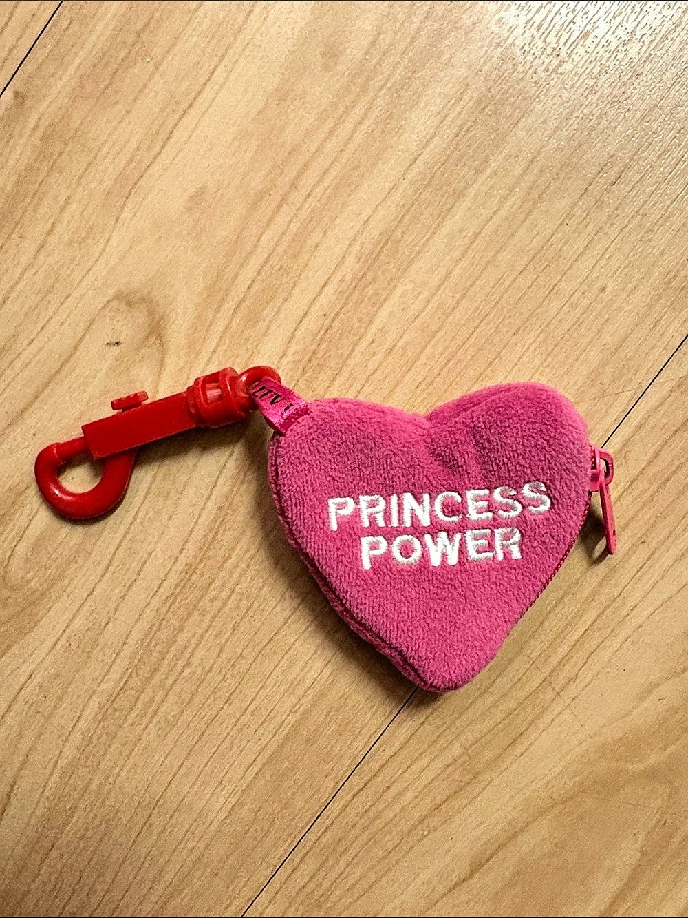 Pink & Red Heart Mini Pouch Keychain